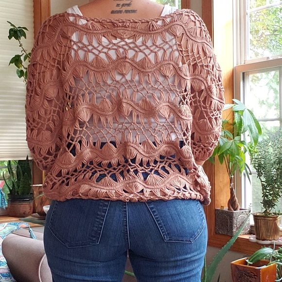 Rose Macrame Sweater - Picture 7 of 7